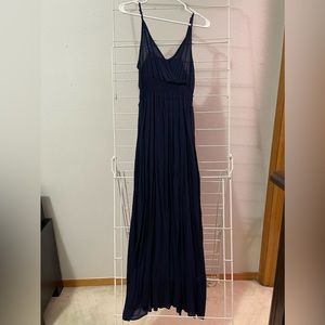 West Kei Gauze Maxi Dress - Navy Blue - Medium